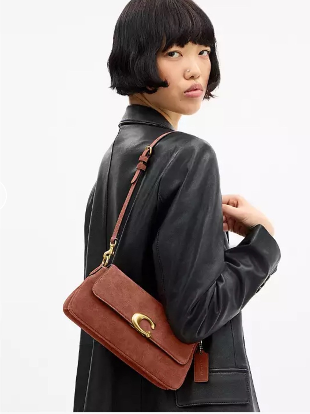 Coach Jet Shoulder Bag in Brass/Clay with Gold Hardware - Picture 6 of 10